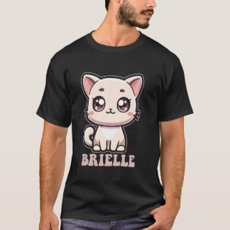 Brielle Süßes Kitzchen-Katze-Design für Mädchen Na T-Shirt