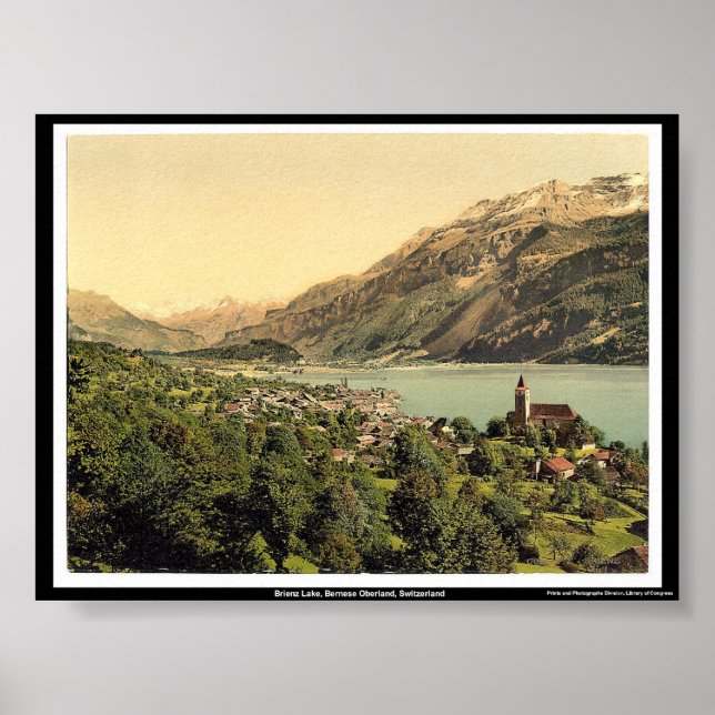 Brienz Lake, Bernese Oberland, Switzerland Poster (Vorne)