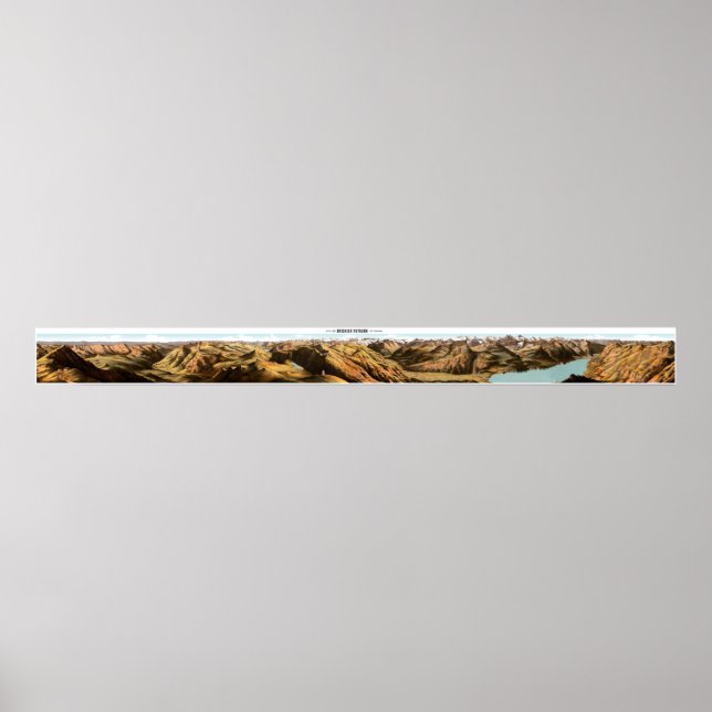 BRIENZER ROTHORN Swiss Alps 360° Panorama Poster (Vorne)