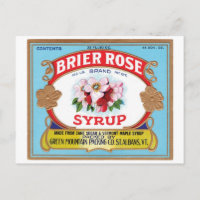 Brier Rose Vintag Sirup Label