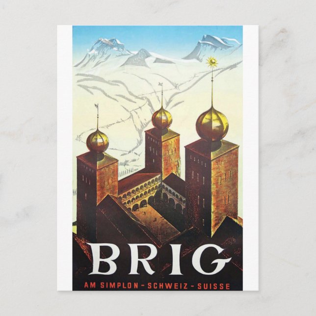 Brig Postkarte (Vorderseite)