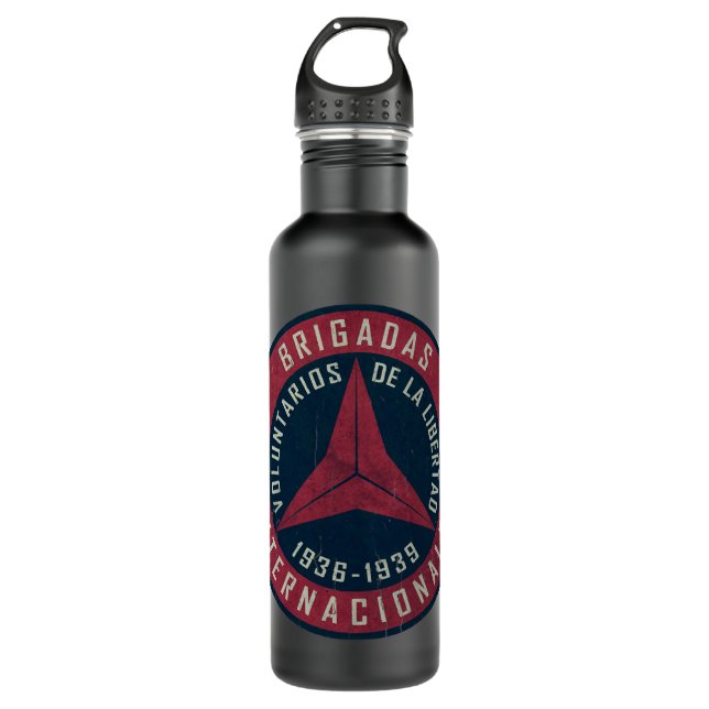 Brigadas Internacionales 1936 - 1939 T - Shirt Edelstahlflasche (Vorderseite)