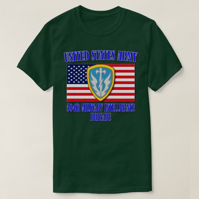 Brigade des Militärgeheimdienstes 1 T-Shirt (Design vorne)
