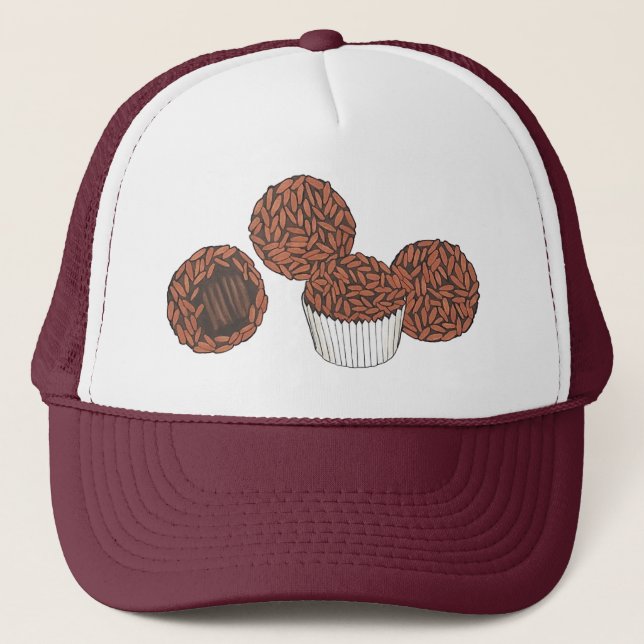 Brigadeiros Brazilian Chocolate Truffles Dessert Truckerkappe (Vorderseite)