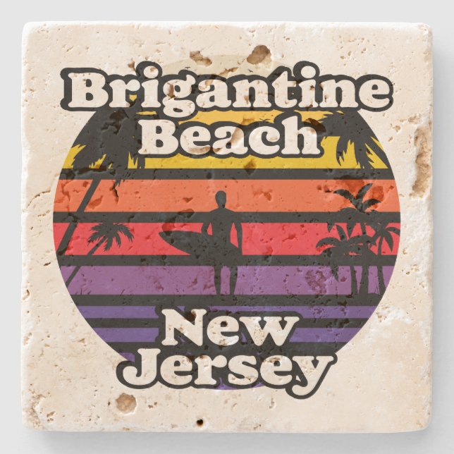 Brigantine Beach, New Jersey Steinuntersetzer (Vorderseite)