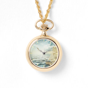 Brigantine Sailboat & Seagulls Armbanduhr