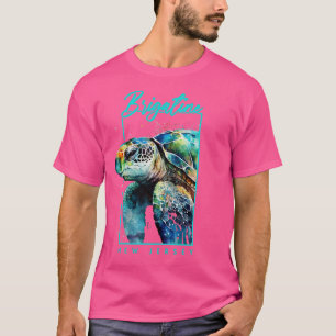 Brigatine New Jersey Wasserfarbe Meer Schildkröte  T-Shirt