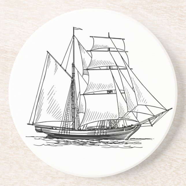 Brigg-Schoner Untersetzer (Vorne)