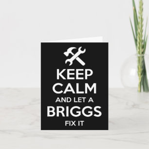 Briggs Funny Surname Birthday Family Tree Wiederse Karte