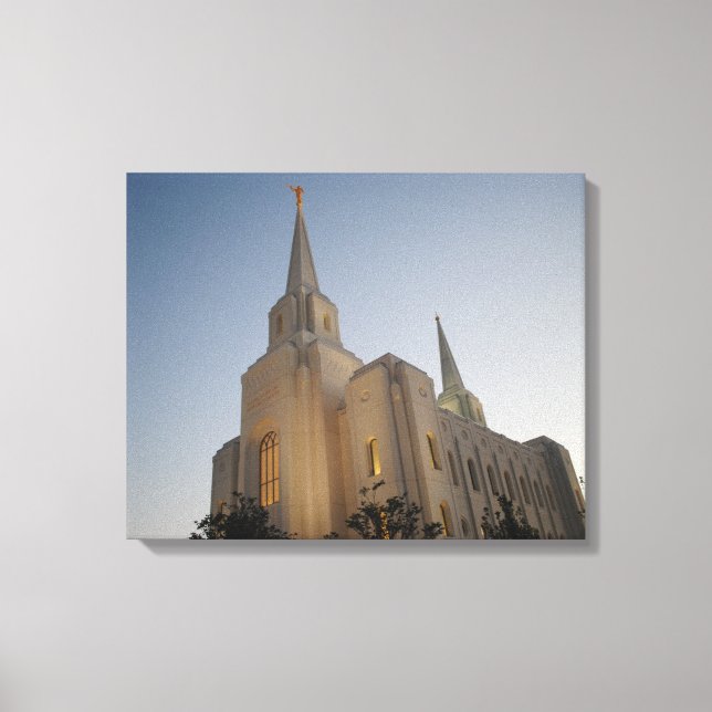 Brigham City Utah Temple #1 LDS Wall Art Leinwand (Vorderseite)