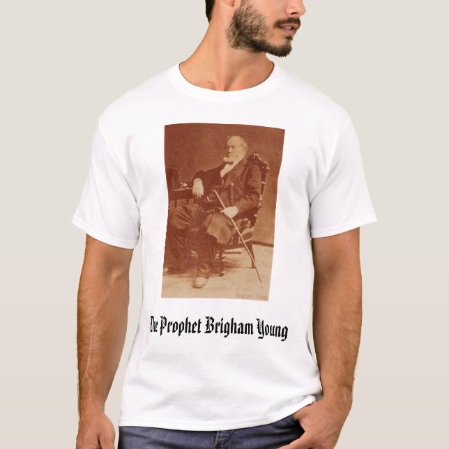 Brigham Young, der Prophet Brigham Young T-Shirt (Vorderseite)