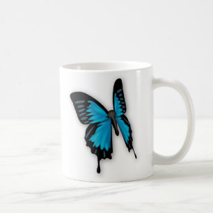Brighly Hued Blue Butterfly Kaffeetasse