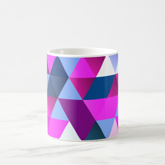 Bright Abscract Geometric Pattern Kaffeetasse (Mittel)