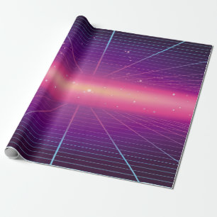 Bright abstract retro background made in 80s style geschenkpapier