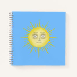 Bright Abstract Sun Art Notizbuch