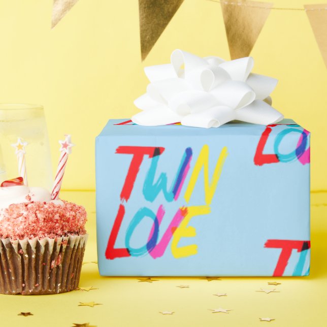 Bright and Bold Twin Themed  Geschenkpapier (Geburtstagsparty)
