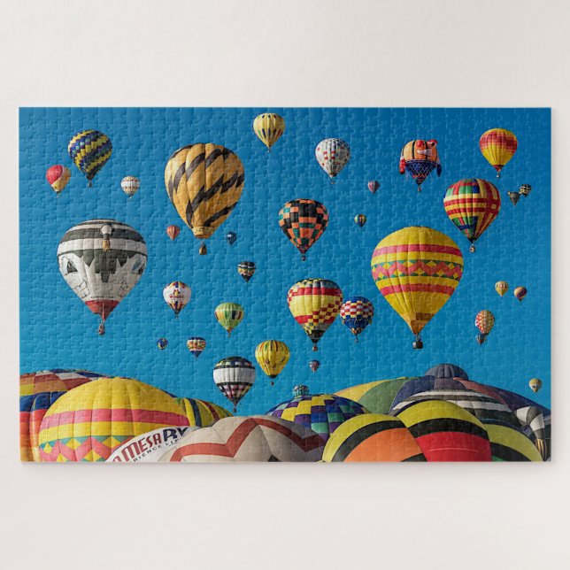 Bright and Colorful Hot Air Ballon 1014 pc Puzzle (Horizontal)