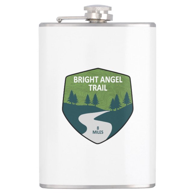 Bright Angel Trail Grand Canyon Flachmann (Vorderseite)