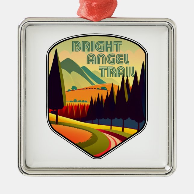 Bright Angel Trail Ornament Aus Metall (Vorne)