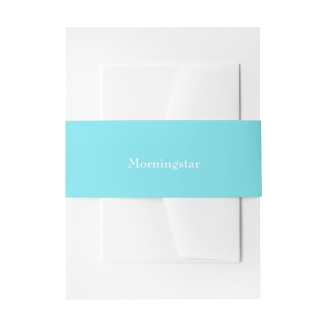 Bright Aqua Wedding Einladung Bly Band (Vorderseite Beispiel)