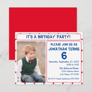 Bright Balloons & Confetti Einladung zum Geburtsta