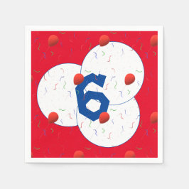 Bright Balloons & Confetti Geburtstag Serviette