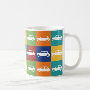 Bright Basics Schachbrett Mini Cooper Kaffeetasse