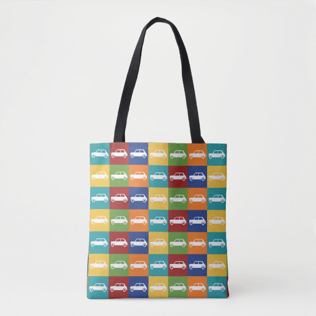 Bright Basics Schachbrett Mini Cooper Tasche (Vorderseite)