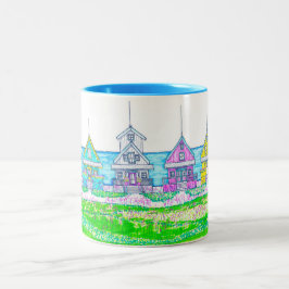 Bright Beach Hütte Blue Tasse