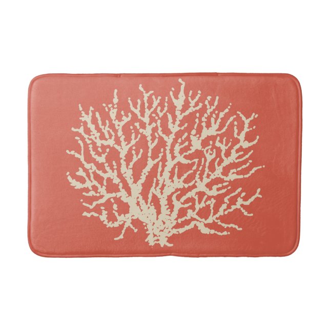 Bright Beach Sea Coral Bath Mat Rug Badezimmer Dek Badematte (Vorderseite)