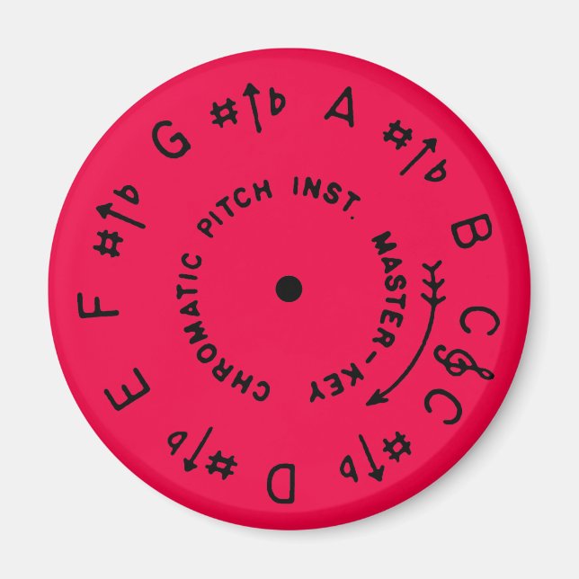 Bright Berry Pitchpipe Magnet (Vorne)