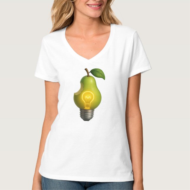 "Bright Bite - A Spark of Fresh Ideas" T-Shirt (Vorderseite)
