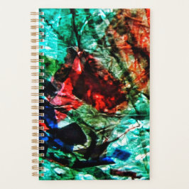 Bright blue abstract planner,Blue bright dazzling  Planer