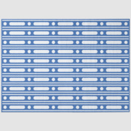 Bright Blue Bone Inlay Border Dots Decoupage Paper Seidenpapier