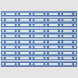 Bright Blue Bone Inlay Border Dots Decoupage Paper Seidenpapier