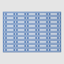 Bright Blue Bone Inlay Border Dots Decoupage Paper Seidenpapier