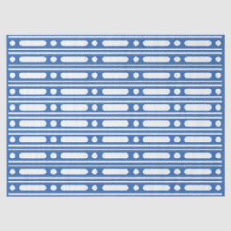 Bright Blue Bone Inlay Border Dots Decoupage Paper Seidenpapier