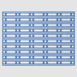 Bright Blue Bone Inlay Border Dots Decoupage Paper Seidenpapier