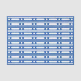 Bright Blue Bone Inlay Dot Border Decoupage Paper Seidenpapier