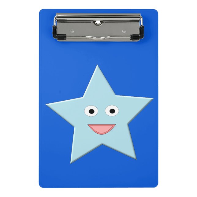 Bright Blue Celebration Star Mini Clipboard Klemmbrett (Vorderseite)