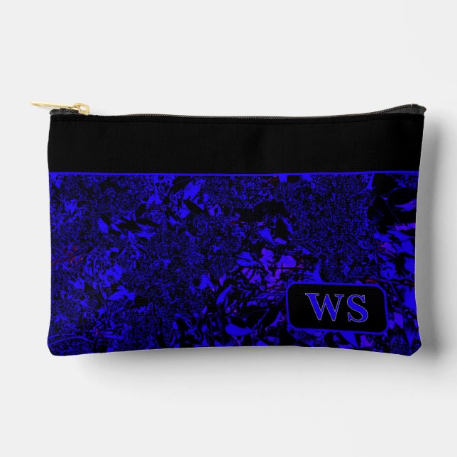 Bright Blue Cosmetic Bag Zubehörtasche (Vorderseite)