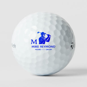Bright Blue Golfer Golfball