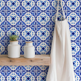 Bright Blue Mosaic Tile Inspiriert Tapete
