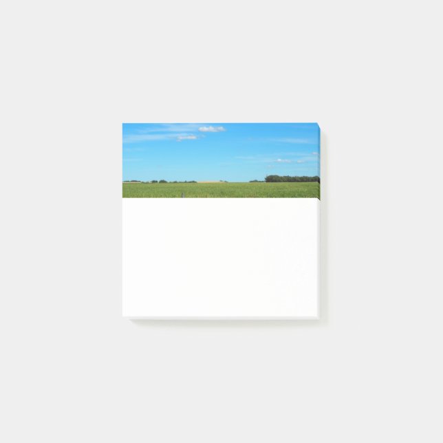 Bright Blue Prairie Sky Square Post-it Klebezettel (Vorderseite)