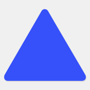 Bright Blue Triangle Sticker