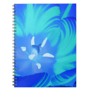 Bright Blue Tulip Notebook Notizblock