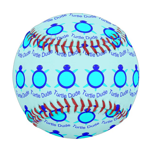 Bright Blue Turtle Typ Baseball (Vorderseite)