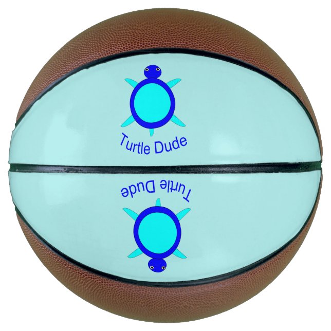 Bright Blue Turtle Typ Basketballs (Vorderseite)