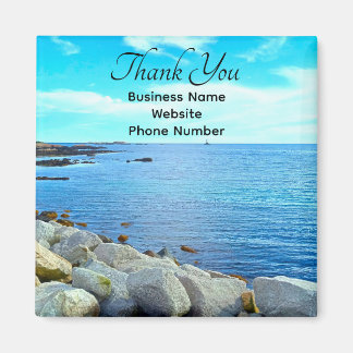 Bright Blue Water Foto Vielen Dank an den Kunden Magnet