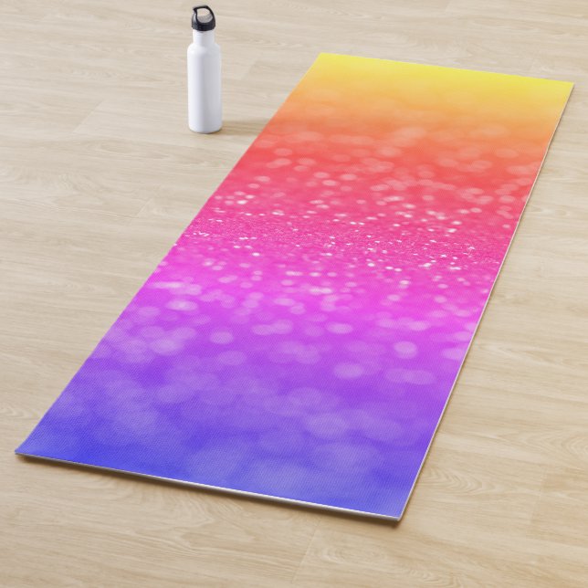 Bright Bokeh Glitzer Yoga Mat Yogamatte (Beispiel)